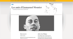 Desktop Screenshot of emmanuel-mounier.org