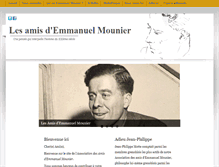 Tablet Screenshot of emmanuel-mounier.org